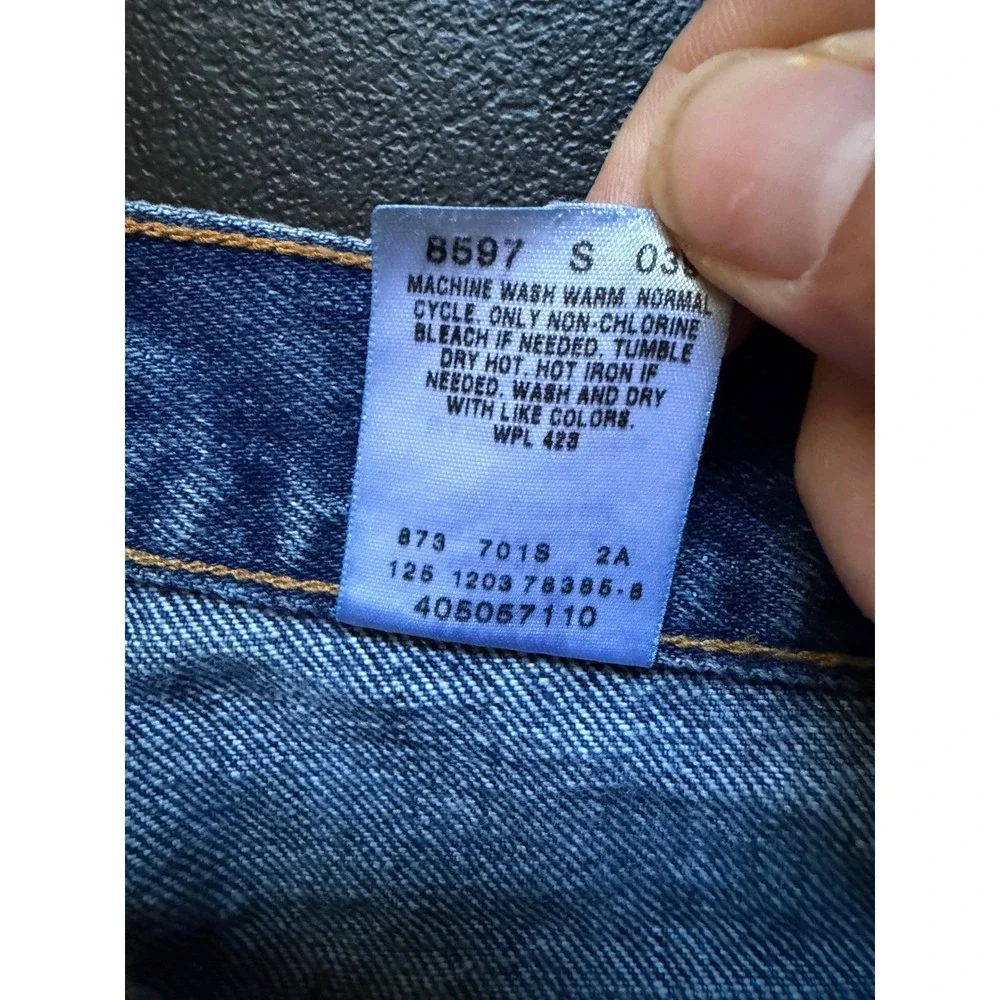Levis 505 Regular Fit Jeans Mens 33x32 Medium Wash Blue Straight Leg Denim